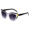 C6 White Frame Black Eyebrow Black Feet