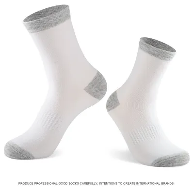 Men Casual Color Matching Sports Non-Slip Mid-Tube Socks