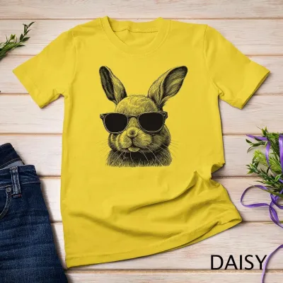 Women Casual Easter Rabbit Print Loose Fit T-Shirt - Party Festivals