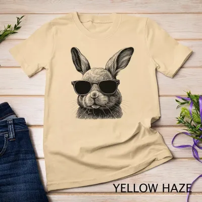 Women Casual Easter Rabbit Print Loose Fit T-Shirt - Party Festivals