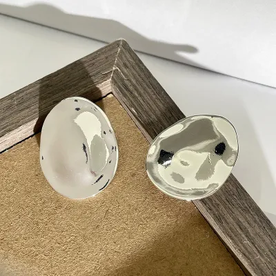 Retro Big Oval Drop Earrings for Women