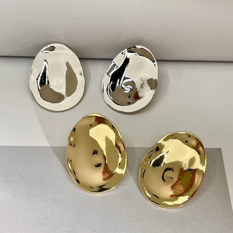 Retro Big Oval Drop Earrings for Women