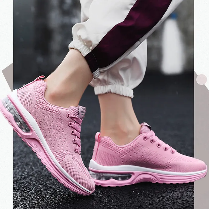 Women Fashion Casual Weaving Breathable Wedge Sneakers