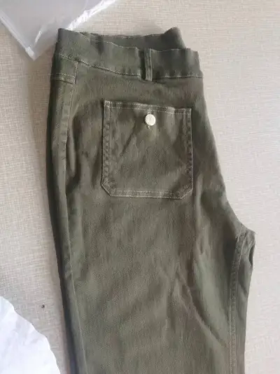 Women Casual Solid Color High Waist Stretch Wide Leg Jeans