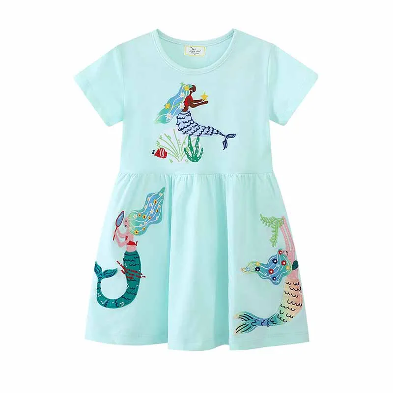 Kids Toddler Girls Casual Cute Short Sleeve Princess Dress