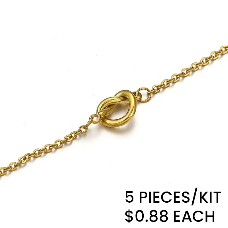 Stainless Steel Simple Knot Bracelet
