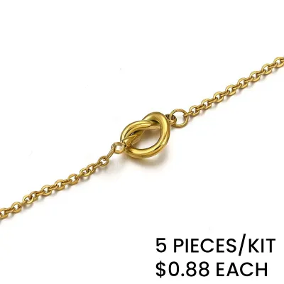 Stainless Steel Simple Knot Bracelet