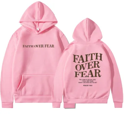 Women Casual Letter Printed Fleece-Lined Hoodies Long Sleeve Pullover