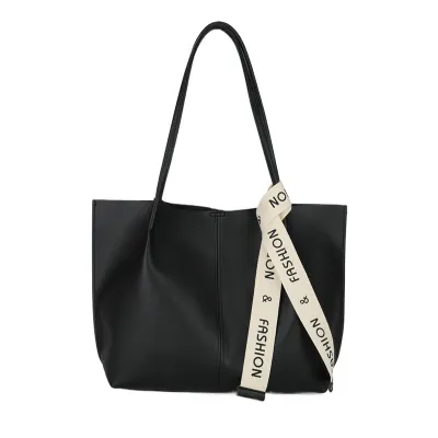 Women Casual Street Trend PU Large Capacity Tote Bag
