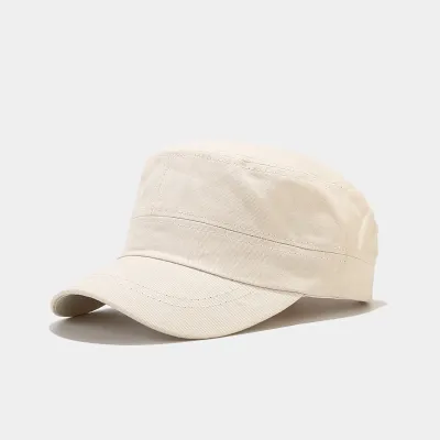 Men Fashion Casual Solid Color Big Head Sunshade Cap