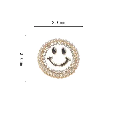 Metal Flower Rhinestone English Detachable Hole Shoes Diy Accessories