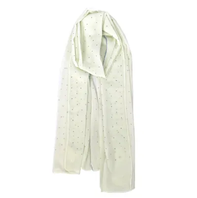 Women Casual Solid Color Chiffon Rhinestone Hijab Scarf Long 180*70