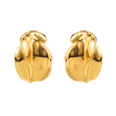 Women Fashion Irregular Geometric Metal Earrings