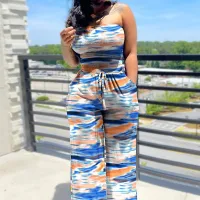 Teñido anudado azul