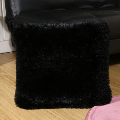 Solid Color Plush Modern Home Sofa Cushion Cover for Living Room