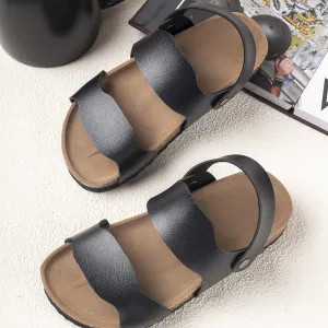 Kids Boys Girls Casual Versatile PU Sandals with EVA Sole