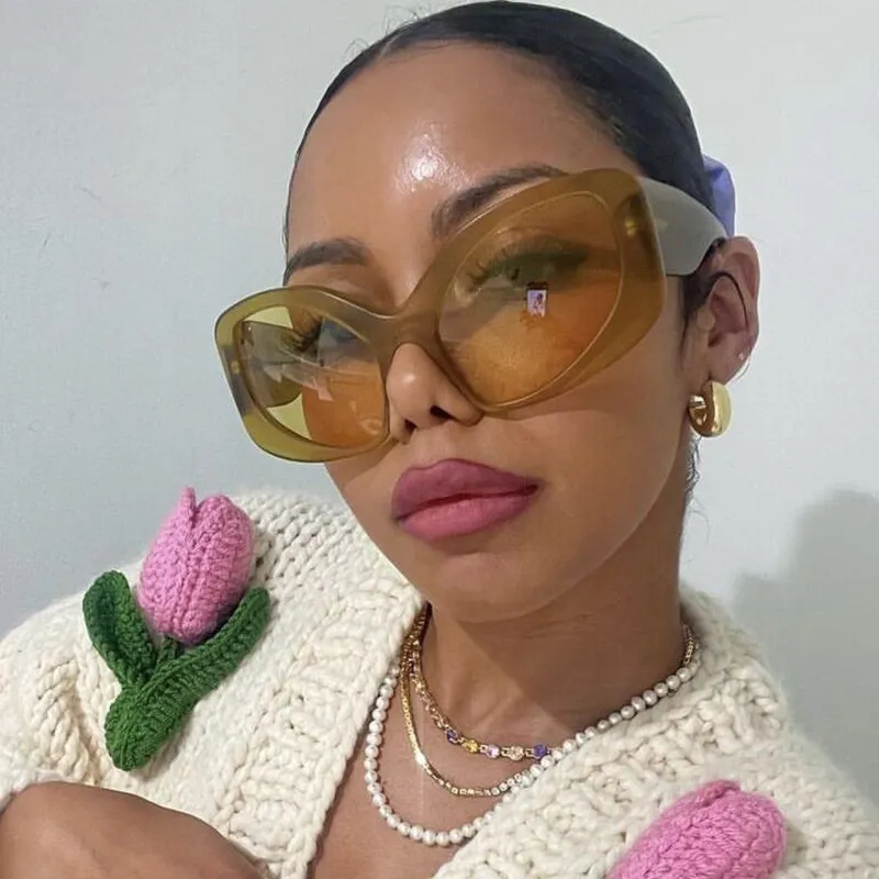 Women Fashion Casual Special-Shaped Exaggerated Big Sunglasses