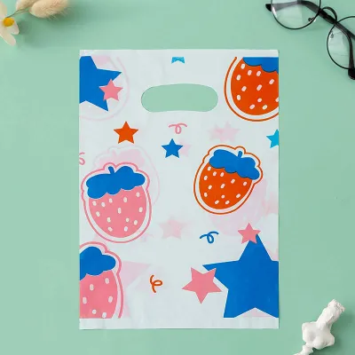 Fashion Cute Printed Jewelry Plastic Shopping Packaging Bags 100pieces/Set