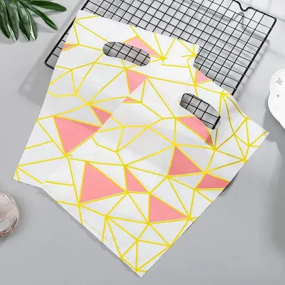Fashion Cute Printed Jewelry Plastic Shopping Packaging Bags 100pieces/Set