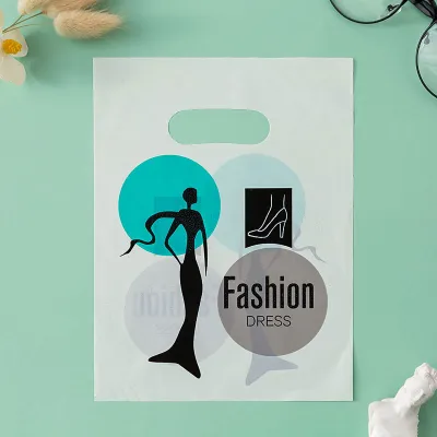 Fashion Cute Printed Jewelry Plastic Shopping Packaging Bags 100pieces/Set