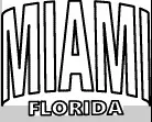 Custom Logo MIAMI FLORIDA Beach Shorts