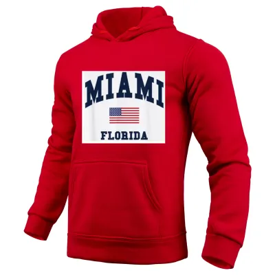 Custom Logo MIAMI (USA FLAG) FLORID Hoodie