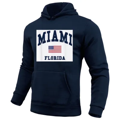 Custom Logo MIAMI (USA FLAG) FLORID Hoodie