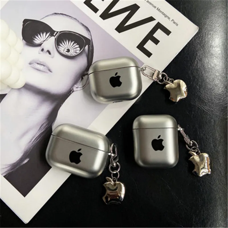 Creative Plating Matte Soft Case TPU Earphone Protective Cover for Apple