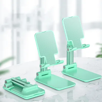 Creative Desktop Folding Lazy Flat Metal Mobile Phone Stand