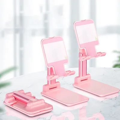 Creative Desktop Folding Lazy Flat Metal Mobile Phone Stand
