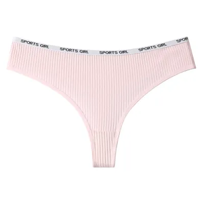Women Sexy Cotton Low Waist Letter Thread Panties