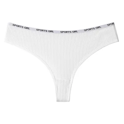 Women Sexy Cotton Low Waist Letter Thread Panties