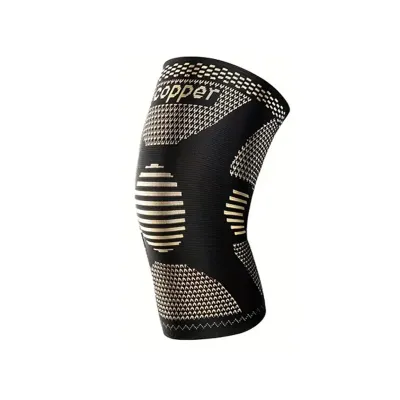 One Piece Copper Ion Fiber Nylon Knee Protector for Home Fitness