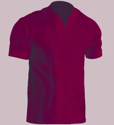 Men Casual Basic Plus Size Solid Color Short Sleeve V Neck T-Shirt