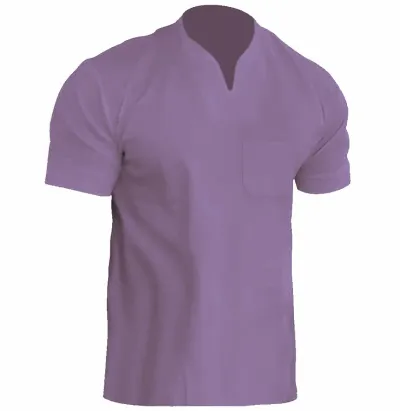 Men Casual Basic Plus Size Solid Color Short Sleeve V Neck T-Shirt