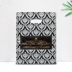 Fashion Cute Printed Plastic Shopping Gift Packaging Bag 50piece/Set