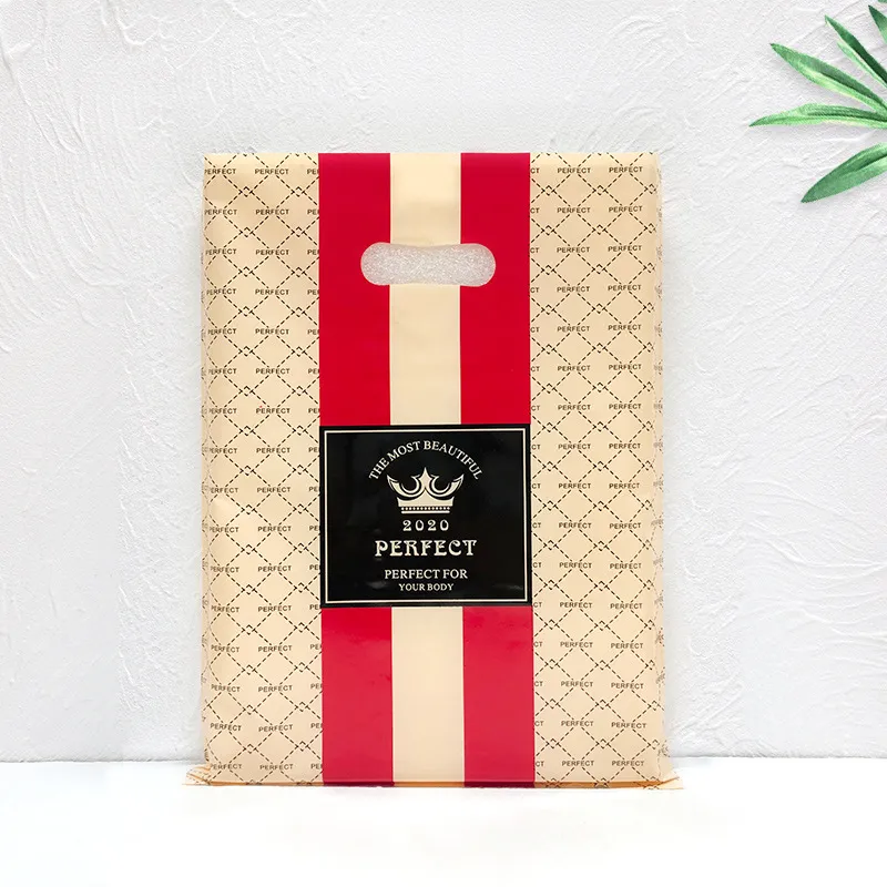 Fashion Cute Printed Plastic Shopping Gift Packaging Bag 50piece /Set