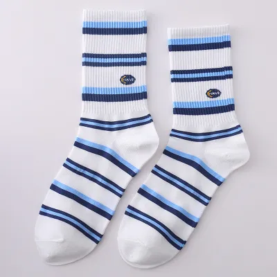 Men Fashion Casual Printed Long Tube Socks