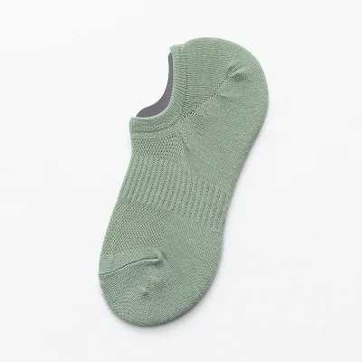 Men Fashion Simple Solid Color Breathable Short Cotton Socks