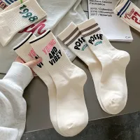Women Fashion Transparent Mesh Dot Stacked Socks