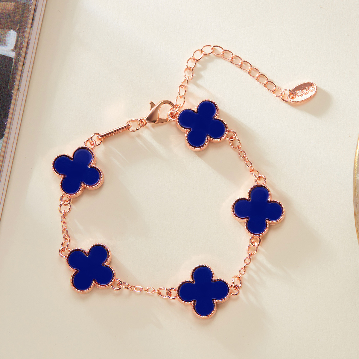【tta】 FULL CLOVER BRACELET GRASS : ARCHIVE-049 Wholesale Women Fashion Simple Four-Leaf Clover Bracelet