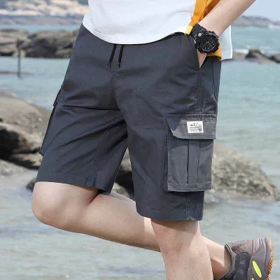 Men Fashion Plus Size Camouflage Cargo Shorts with Multi-Pockets