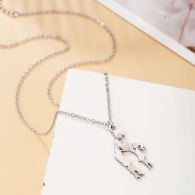 Mother's Day Fashion Simple Creative Mother Daughter Pendant Necklace