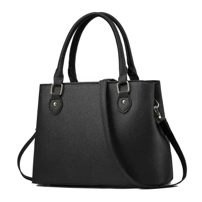 Women Casual PU Street Trend Solid Color Handbag