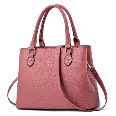 Women Casual PU Street Trend Solid Color Handbag