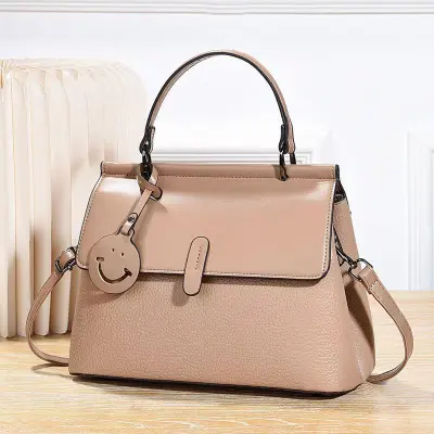 Women Casual Urban Simplicity Solid Color Small Square PU Handbag