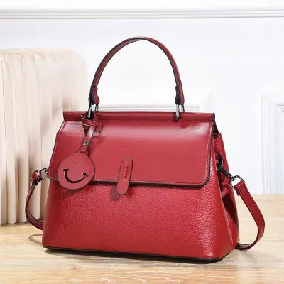 Women Casual Urban Simplicity Solid Color Small Square PU Handbag