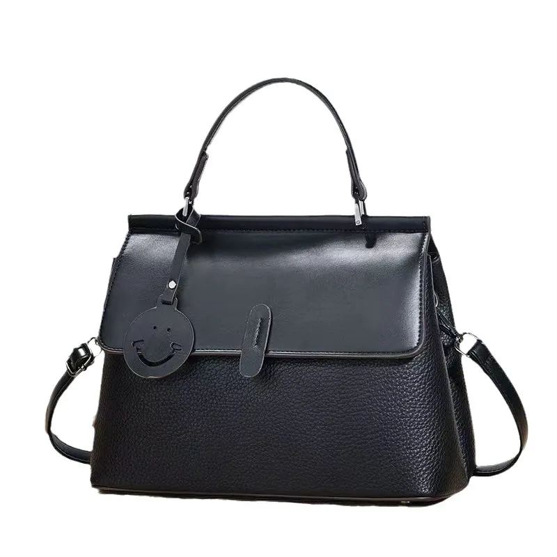Women Casual Urban Simplicity Solid Color Small Square PU Handbag