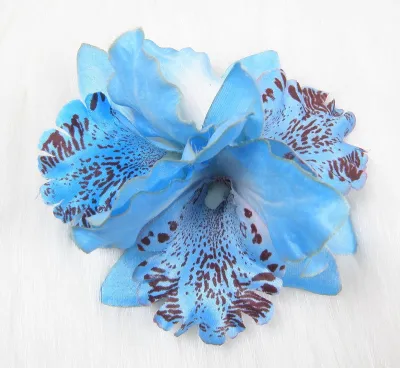 Women Fashion Boho Orchid Hairpin Headdress Side Clip Brooch Mori Style Fresh Sweet