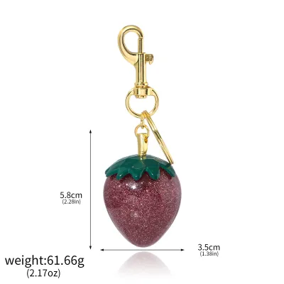 Fashion Creative Cherry Fruit Pendant Bag Keychain